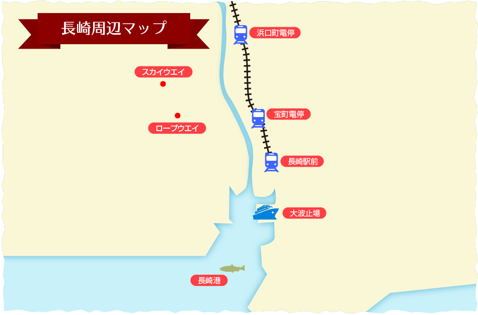 長崎周辺マップ