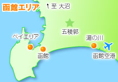 函館・湯の川・大沼マップ