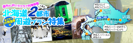 JR特急列車で巡る北海道2都市周遊プラン特集
