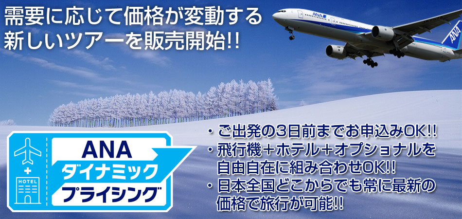 ダイナミックプライシングツアー販売開始のお知らせ