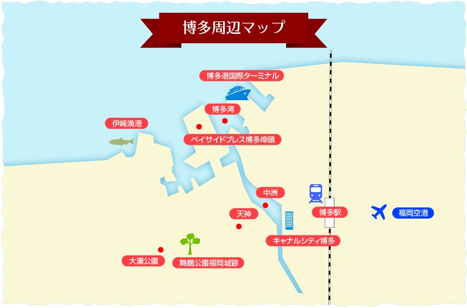 福岡周辺マップ