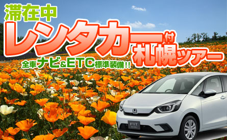 今すぐ使える 厳選！レンタカー付札幌ツアー特集