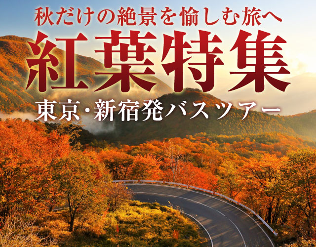 【東京・新宿発】紅葉バスツアー特集