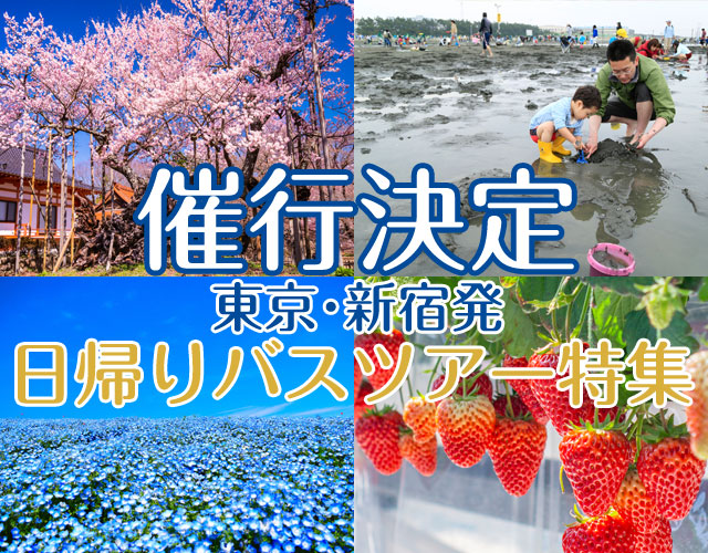 催行決定バスツアー特集