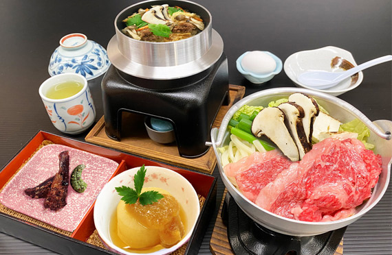 新宿発】秋の味覚を大満喫！松茸と近江牛のすき焼き御膳の昼食と松茸3