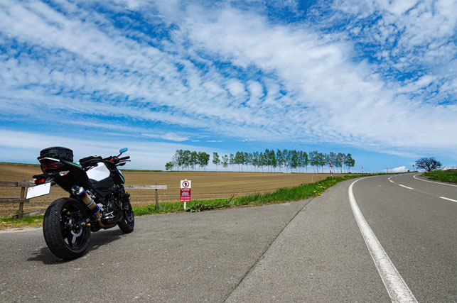 バイクのある風景の撮影方法