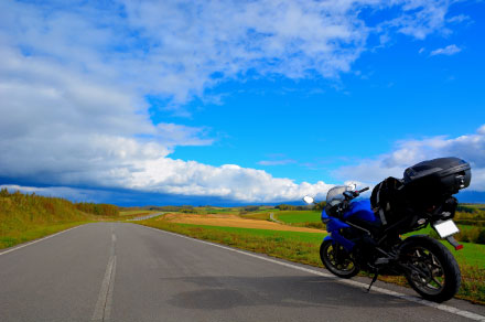 バイクのある風景の撮影方法