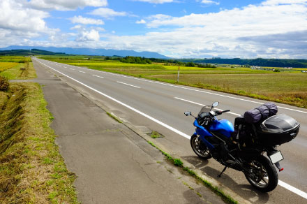 バイクのある風景の撮影方法